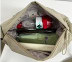 Sac banane femme en nylon imperméable, poches zippées