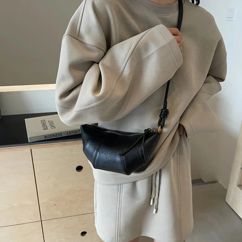 Sac banane femme en similicuir, sangle réglable, trois coloris