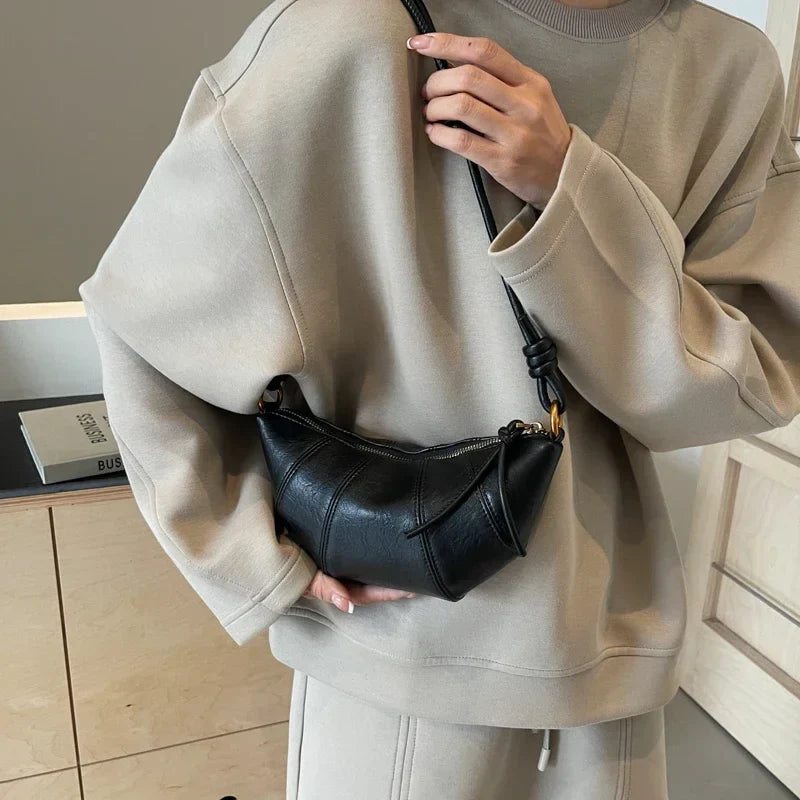 Sac banane femme en similicuir, sangle réglable, trois coloris
