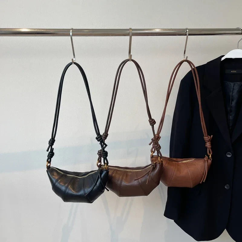 Sac banane femme en similicuir, sangle réglable, trois coloris