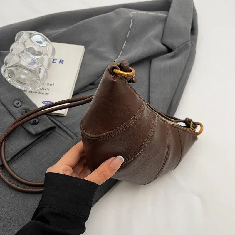 Sac banane femme en similicuir, sangle réglable, trois coloris