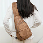 Sac banane femme rétro en similicuir, six coloris