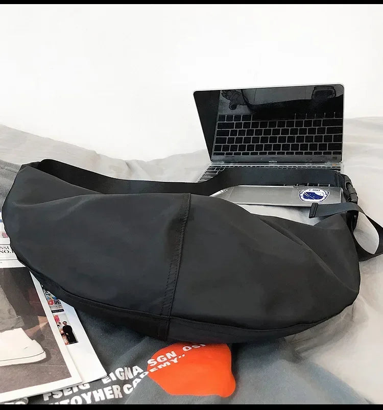 Grand sac banane en nylon, 50 x 26 cm, sangle ajustable