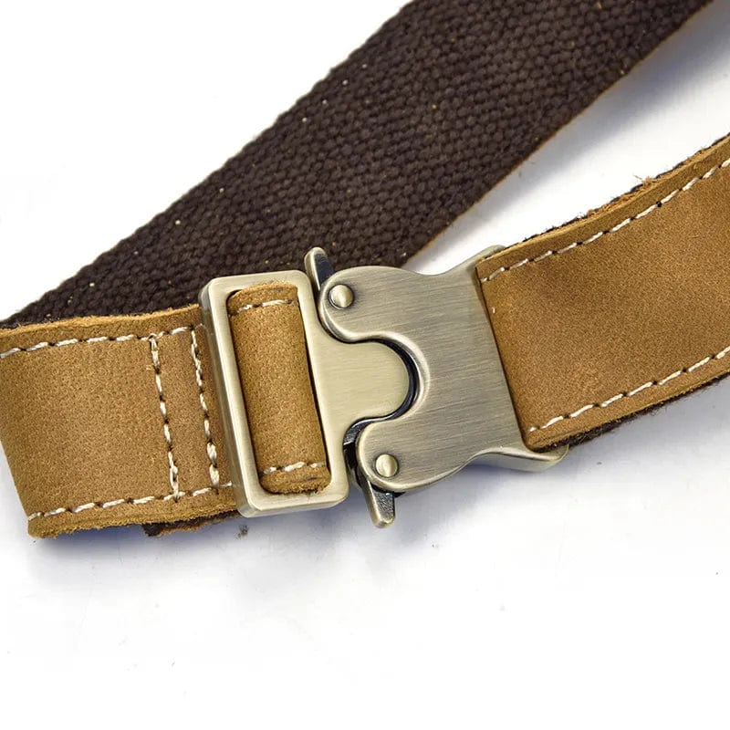 Sac banane homme en cuir multipoches, 30 x 13 x 8 cm
