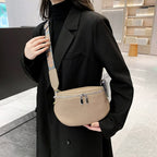 Sac banane femme en cuir de vache, huit coloris