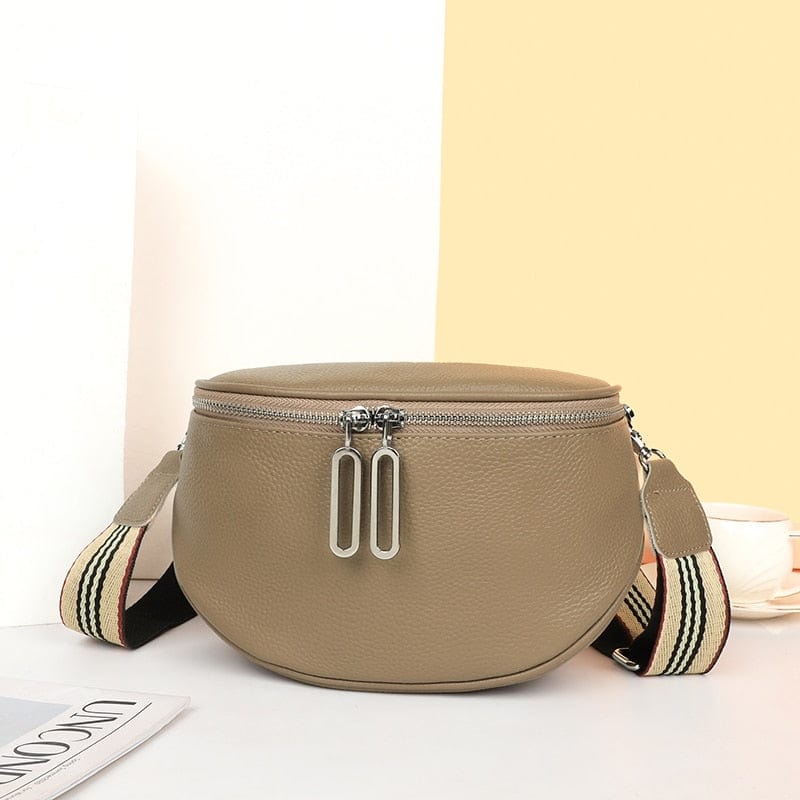 Sac banane femme en cuir de vache, huit coloris