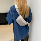 Sac banane femme en similicuir, 24 x 14 cm, gris, noir ou beige