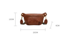 Sac banane femme en similicuir zippé, noir, marron ou café