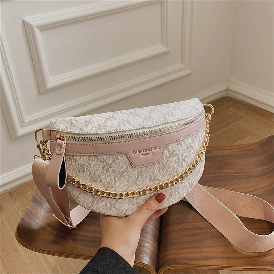 Sac banane femme en similicuir, sangle réglable, cinq coloris