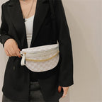 Sac banane femme en similicuir, sangle réglable, cinq coloris
