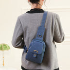 Sac banane femme en similicuir, poche intérieure, six coloris