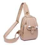 Sac banane femme en similicuir, poche intérieure, six coloris
