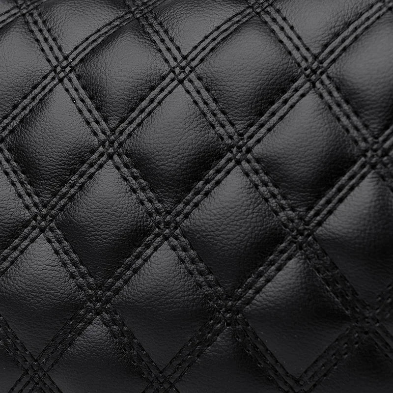 Sac banane matelassé femme à chaîne, similicuir, beige ou noir