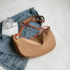Sac banane femme en toile à sangles en corde, quatre coloris, beige