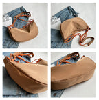 Sac banane femme en toile à sangles en corde, quatre coloris