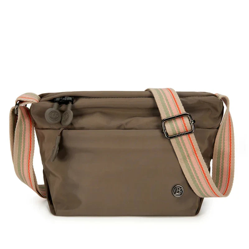 Sac banane femme antivol pour le voyage, tissu imperméable, gris