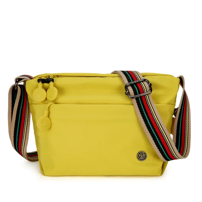 Sac banane femme antivol pour le voyage, tissu imperméable, jaune citron