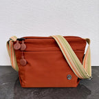 Sac banane femme antivol pour le voyage, tissu imperméable, rouge foncé