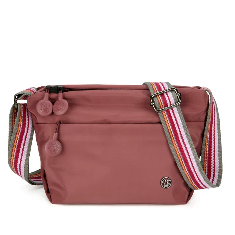 Sac banane femme antivol pour le voyage, tissu imperméable, ocre