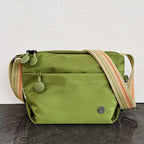 Sac banane femme antivol pour le voyage, tissu imperméable, vert