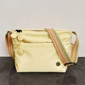 Sac banane femme antivol pour le voyage, tissu imperméable, écru