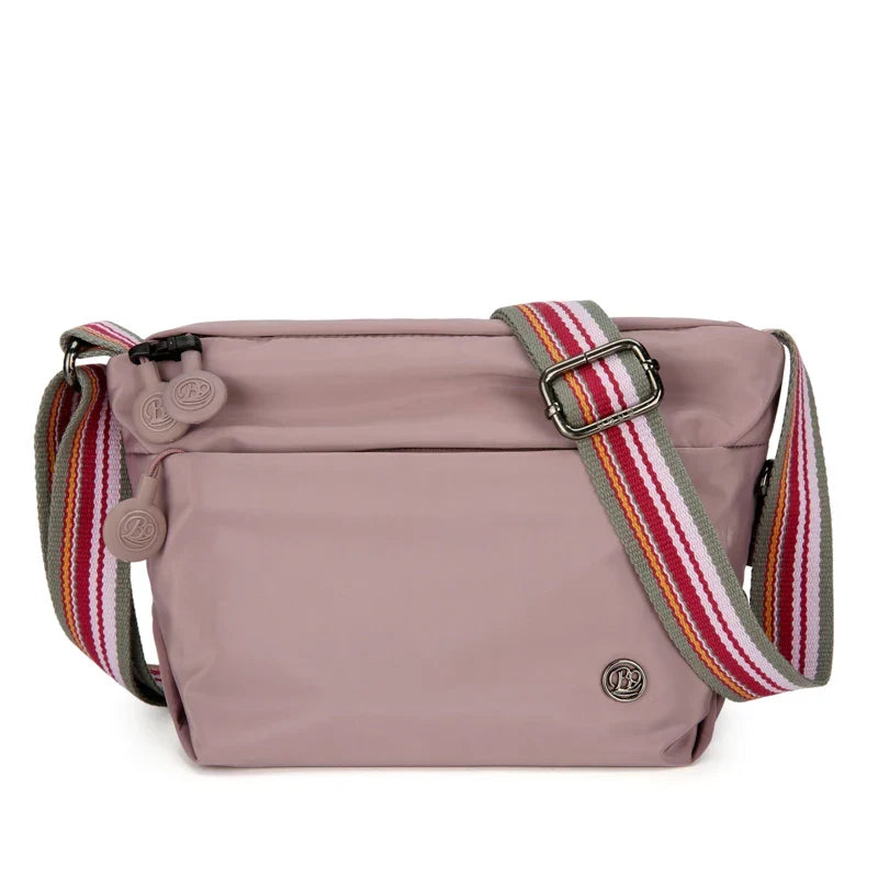 Sac banane femme antivol pour le voyage, tissu imperméable, parme