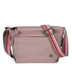 Sac banane femme antivol pour le voyage, tissu imperméable, parme