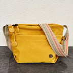 Sac banane femme antivol pour le voyage, tissu imperméable, jaune