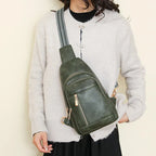 Sac banane femme rétro en similicuir, 27 x 17 x 8 cm