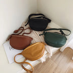 Sac banane femme grand format en similicuir, 28 x 17 cm