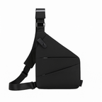 Sac bandoulière antivol mixte anti-scan, droitier ou gaucher, noir