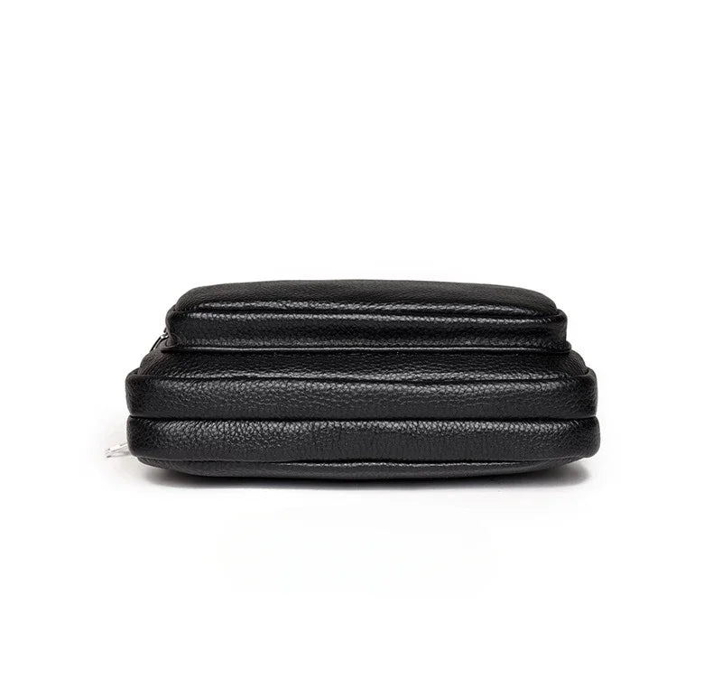 Petit sac carré bandoulière femme en cuir grainé