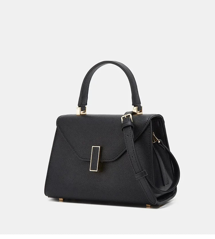 Sac bandoulière femme à rabat et loquet, huit coloris, 20 x 14 cm