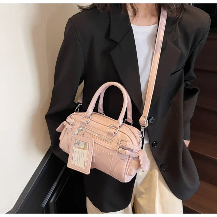 Petit sac bandoulière femme en similicuir avec porte-cartes