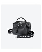 Petit sac bandoulière femme en cuir, deux sangles, neuf coloris