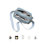 Petit sac bandoulière femme en cuir, deux sangles, neuf coloris