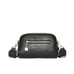 Sac effet croco femme, large bandoulière à motif baroque