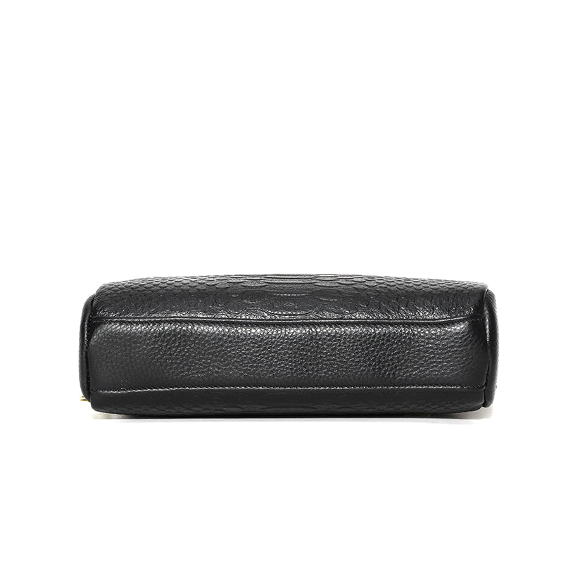 Sac effet croco femme, large bandoulière à motif baroque