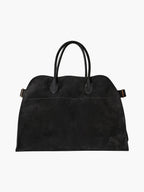 Sac bandoulière femme en cuir, poches intérieures, trois coloris, noir