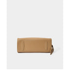 Sac bandoulière femme carré, anse ajustable, camel ou beige