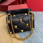 Sac bandoulière femme à clous et chaîne amovible, huit coloris