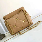 Sac bandoulière femme à clous et chaîne amovible, huit coloris