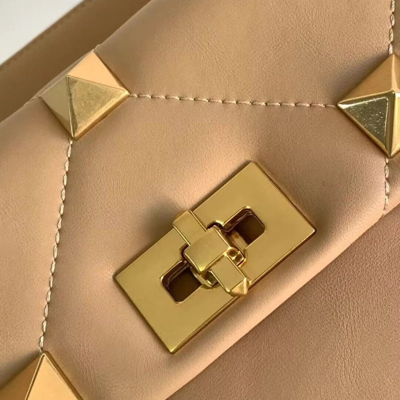 Sac bandoulière femme à clous et chaîne amovible, huit coloris