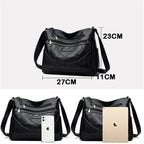 Sac bandoulière femme zippé à bouton aimanté, quatre coloris