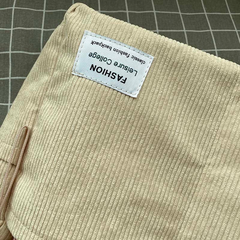 Sac bandoulière en velours côtelé pour femme, cinq coloris