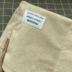 Sac bandoulière en velours côtelé pour femme, cinq coloris