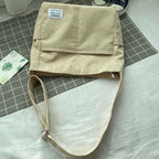 Sac bandoulière en velours côtelé pour femme, cinq coloris
