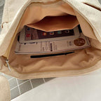 Sac bandoulière en velours côtelé pour femme, cinq coloris