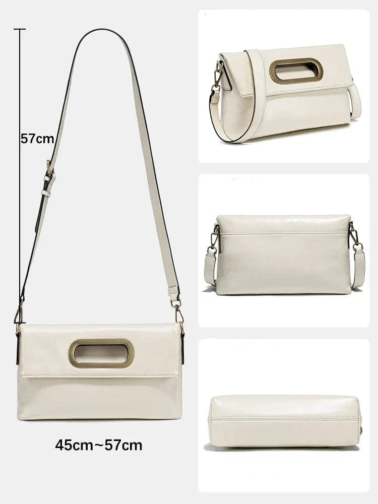 Sac à main femme en cuir, 25 x 18 cm, sept coloris