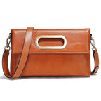 Sac à main femme en cuir, 25 x 18 cm, sept coloris, camel